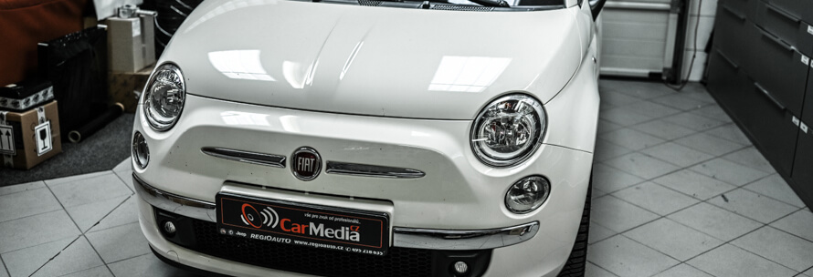 Fiat 500 - výměna reproduktorů a autorádia