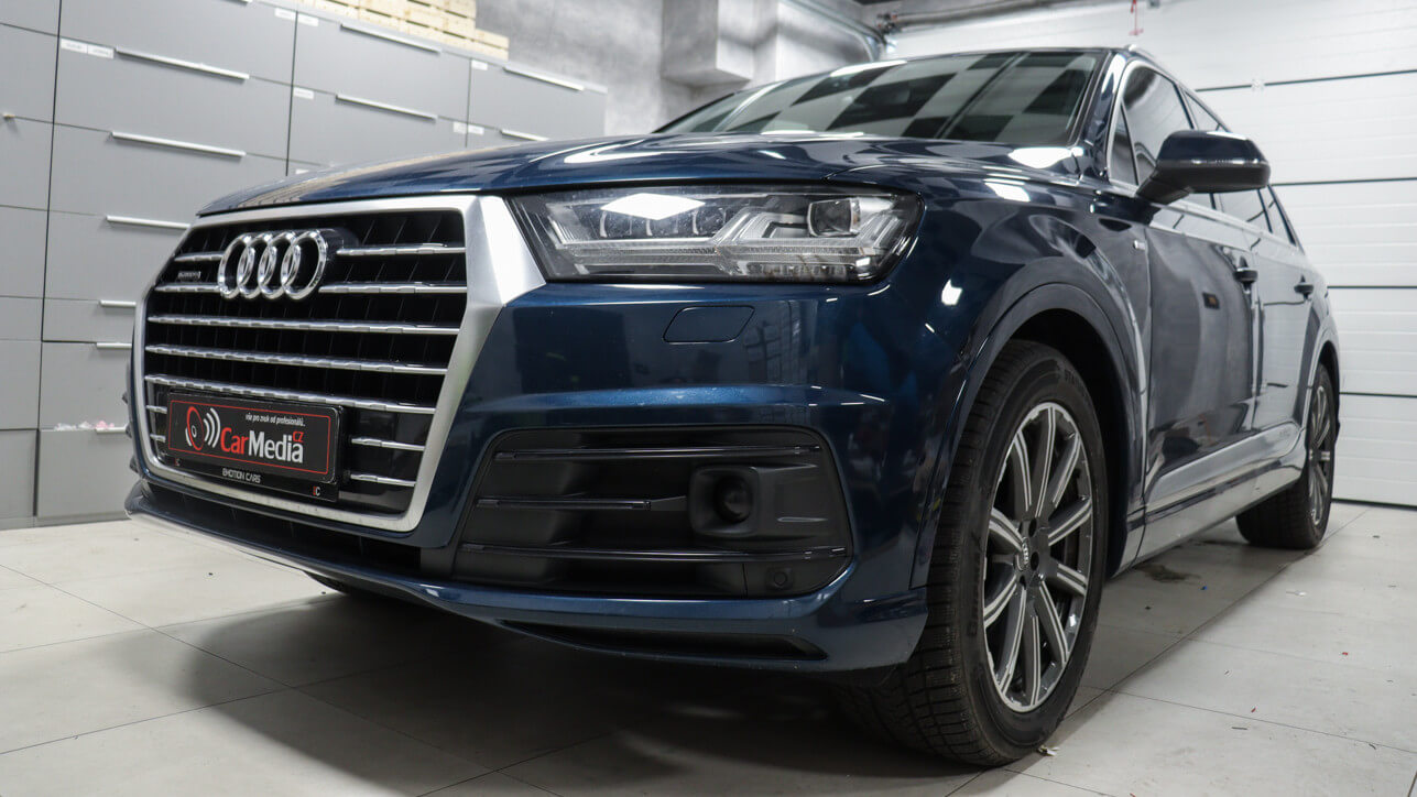 Audi Q7 - výměna reproduktorů, vytlumení dveří