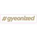 Gyeon #gyeonized Sticker Gold 18x100 mm