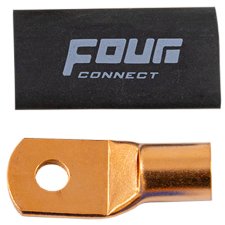 Four Connect měděné kabelové oko 50 qmm M8 black