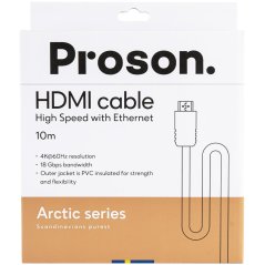 4K HDMI kabel v opletu Proson Arctic Series HDMI Cable (10 m)