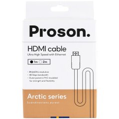 8K HDMI kabel v opletu Proson Arctic Series HDMI Cable (1 m)