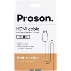 8K HDMI kabel v opletu Proson Arctic Series HDMI Cable (2 m)