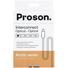 Optický kabel Toslink v opletu Proson Arctic Series Optical Cable (1 m)