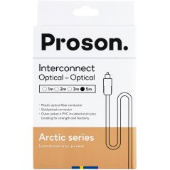 Optický kabel Toslink v opletu Proson Arctic Series Optical Cable (5 m)