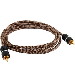 Signálový kabel v opletu Proson Arctic Series Subwoofer RCA Cable (1 m)
