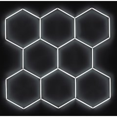 LED hexagonové světlo 4500 K (252 x 238 cm)