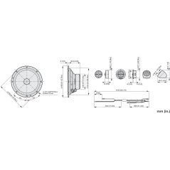 Komponentní reproduktory Pioneer TS-A1601C