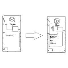 INBAY Qi přijímač bezdrátového nabíjení pro Samsung Galaxy S4