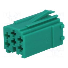 mini ISO konektor samostatný zelený - samec