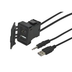 USB / JACK zásuvka s kabelem