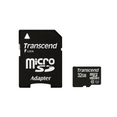 Paměťová Micro SD karta Transcend 32 GB + adaptér SD