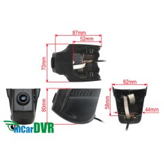 HD DVR kamera s Wi-Fi Volkswagen Touran / Passat 15->