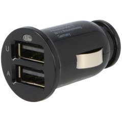 Automobilová nabíječka USB 5V/1x2 A, 5V/2x1 A černá