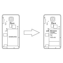 INBAY Univerzální Qi přijímač bezdrátového nabíjení Samsung S5