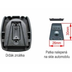 Konzole pro uchycení BK zrcátka s monitorem v Fiat / Citroen / Peugeot / Iveco / Mitsubishi