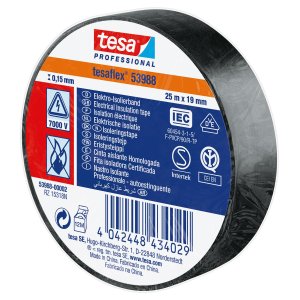 Izolační páska Tesa 53988 PVC 19/20 m černá