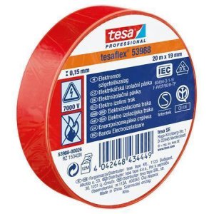Izolační páska Tesa 53988 PVC 15/10 m červená