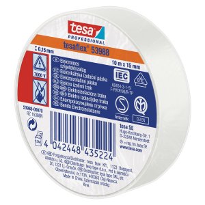 Izolační páska Tesa 53988 PVC 19/25 m bílá
