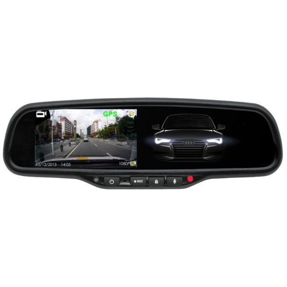 HD DVR kamera ve zpětném samozatmavovacím zrcátku Hyundai / Kia / Mazda