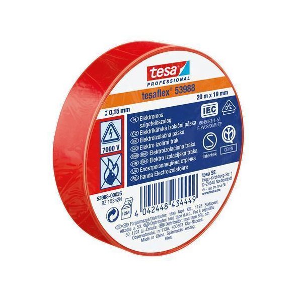 Izolační páska Tesa 53988 PVC 50/25 m červená