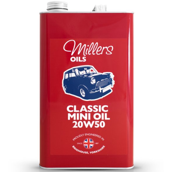 Millers Oils Classic Mini Oil 20w50 minerální motorový a převodový olej pro veterány 5 L