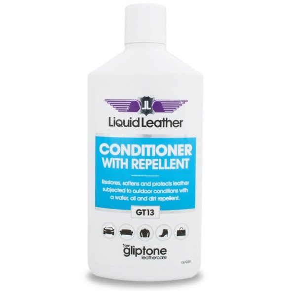 Vyživení kůže s ochranným sealantem Gliptone Liquid Leather GT13 Conditioner with repellent (250 ml)
